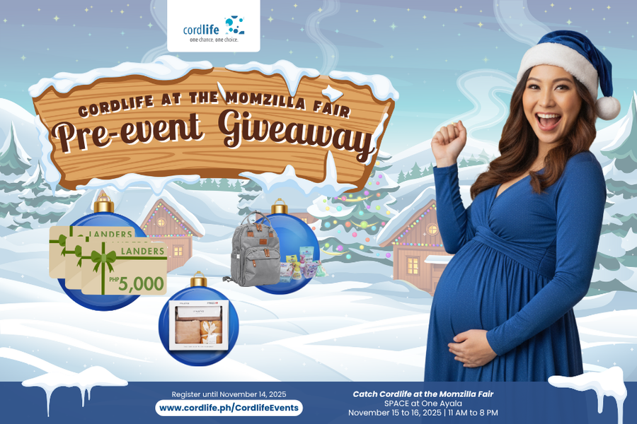 Join the Cordlife x Momzilla Fair Pre-event Giveaway and stand a chance to win special gifts made with love for you and your little one: