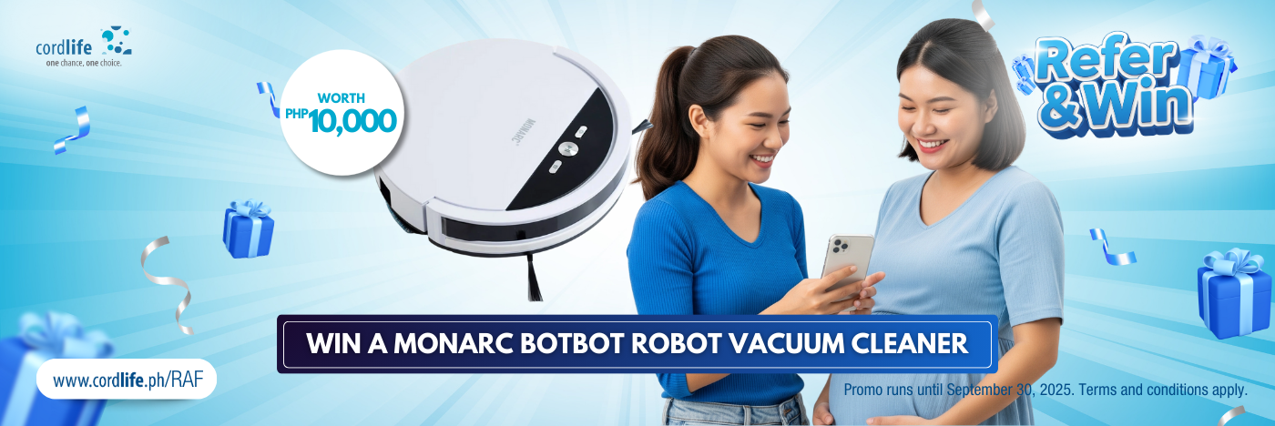 Want a chance to win a Monarc Botbot Robot Vacuum Cleaner? Simply refer your pregnant friends to Cordlife's stem cell banking services until September 30, 2025!
