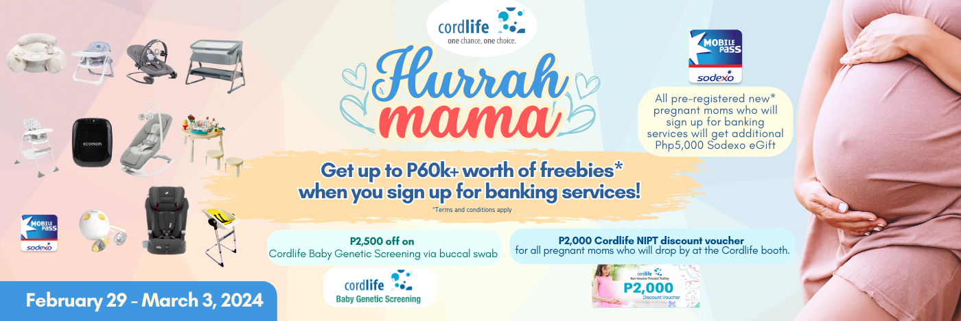Up to over P60k+ worth of freebies for Cordlife's Hurrah Mama Sign-up Event. Register today!