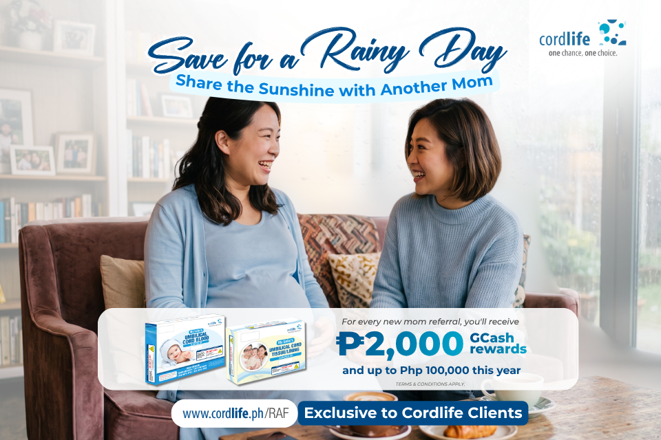 Stem cell banking is one way to prepare for life's unexpected moments. And when you refer another expecting mom to Cordlife, you're helping her prepare for her family's future, too!
