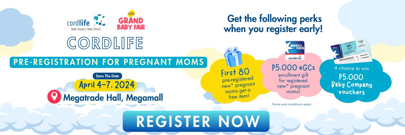 Cordlife Grand Baby Fair (March 2024): Pre-registration for Pregnant Moms